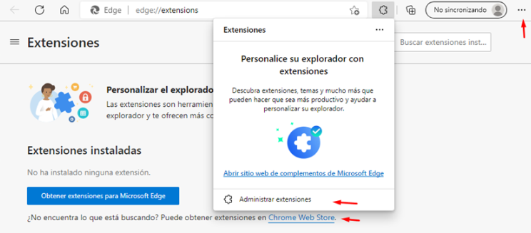 Microsoft Edge extension