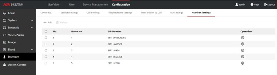 Vincular el portero automático SIP Hikvision a la PBX VoIPstudio (3)